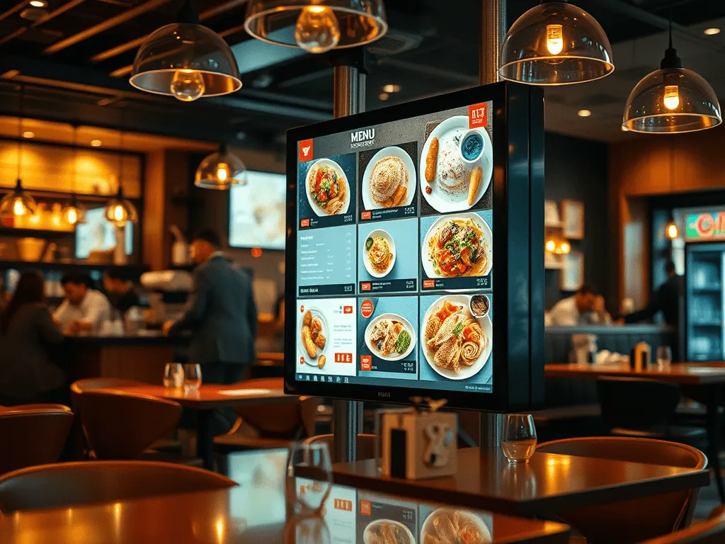 Los beneficios de la Cartelería Digital en restaurantes y cafeterías