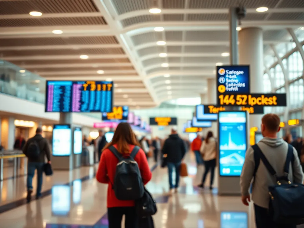 Cómo la Cartelería Digital Mejora la Señalización y la Experiencia en Aeropuertos