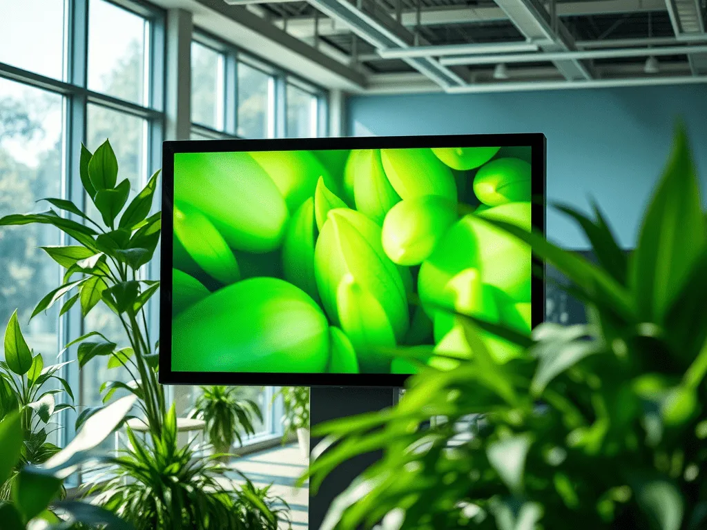 Cartelería digital sostenible para empresas con pantallas LED.
