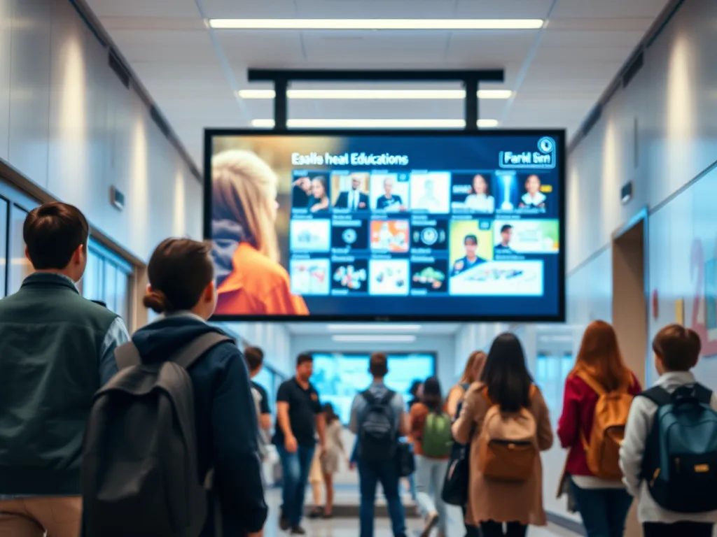 Gestión de Cartelería Digital en Educación
